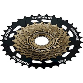 SHIMANO Unisex - Adult E-MFTZ5107434 Screw Ring, Brown/Black, 14-16-18-20-22-24-34 Teeth