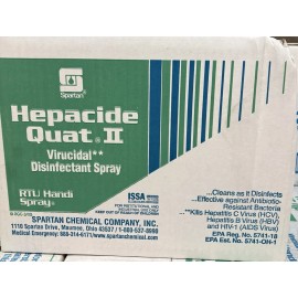 Spartan 12-Quarts Spartan Hepacide II Quat-Based Virucidal Disinfectant Spray Cleaner
