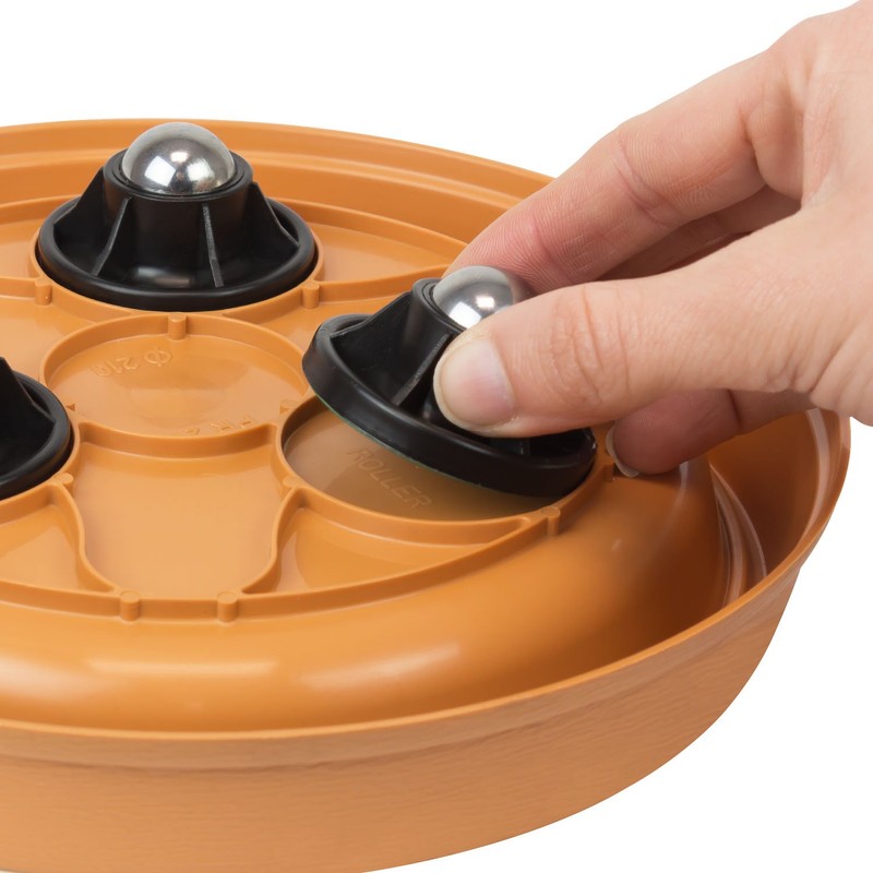 Plastic saucer very resistant in terracotta colour Massive series, 39