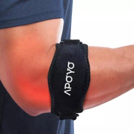 APOYO 테니스 엘보우 브레이스 건염 및 스트랩용 남녀용 힘줄 용 카운터포스 암 밴드 [XX-Large] APOYO Tennis Elbow Brace for Tendonitis and Strap, Counterforce Arm Band for Men and Women [XX-Large]
