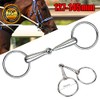 TopHomer Stainless Steel Hollow Snaffle Bit Horse Ring, Loose Horse