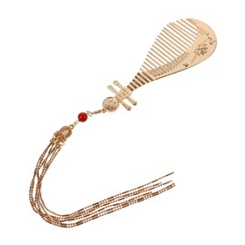 IWOWHERO Sturdy Material Side Hair Comb for Women Ethnic Decorative Hair Comb and Portable Hair Styling Tool