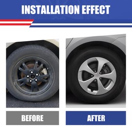 Winjet 15" Hubcaps Wheel Covers fit for Toyota Prius 2010-2015 [2010 2011 2012 2013 2014 2015 Toyota Prius] Wheel Covers 15 inch Hubcaps Set of 4 (15 Inch, Lacquer)