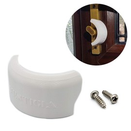 Home Security Locks Anti Tamper Plate by Vestigia - Security Cover-Lock for Doors Key Safe- Thumbturn Lock Security Plate - French Door Security Protector - Lock Guard-W