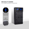 2-Pack EN-EL3e Battery with Dual Charger for Nikon D50 D70