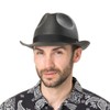 Lipodo Black City Trilby Straw Hat (Paper Straw) Women/Men -