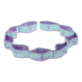 PATIKIL Exercise Bands, 45.3 Inch Yoga Stretching Strap Latin Elastic Bands for Physical Dance Stretch Pilates Resistance Bands for Working Out, Blue/Purple