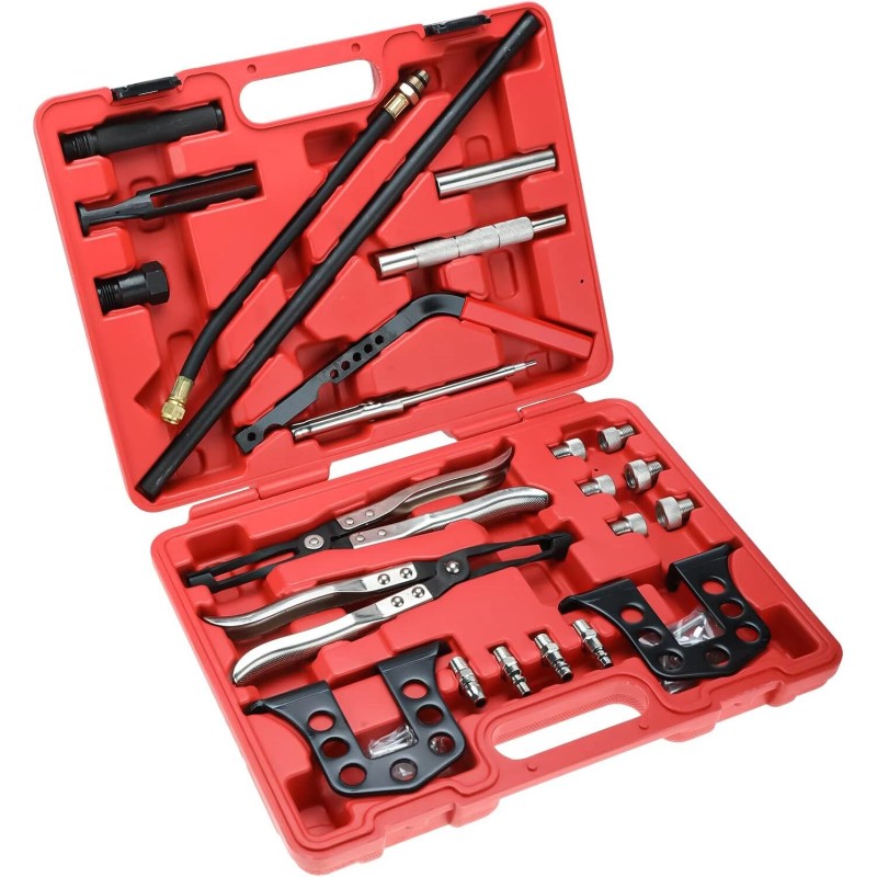 8milelake Overhead Valve Spring Compressor Steel Stem Seal Installer Remover