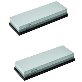 Dual Grit Whetstone Sharpening Stone, Professional 400/1000 Grit Water Stone with Non-Slip Rubber Base,Premium sharpener for Kitchen/Hunt/Pocket Knives,Blades,Chisels,Planer (2PCS 400/1000 grit)