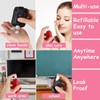 Ezindraw 2 PCS Hand Sanitizer Spray Keychains, Premium Leather Hand