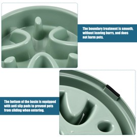 2 Pack Anti-Gulping Bowl Dog, Anti-Gulping Bowl for Dogs, Slow Feeding for Small and Medium Pets, Interactive Bowl for Slow Feeder and Cat