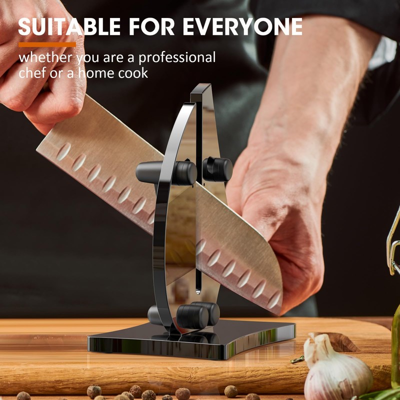 Grihot VN3 Professional Knife Sharpener | 3-Action Streamlined Sailboat Design