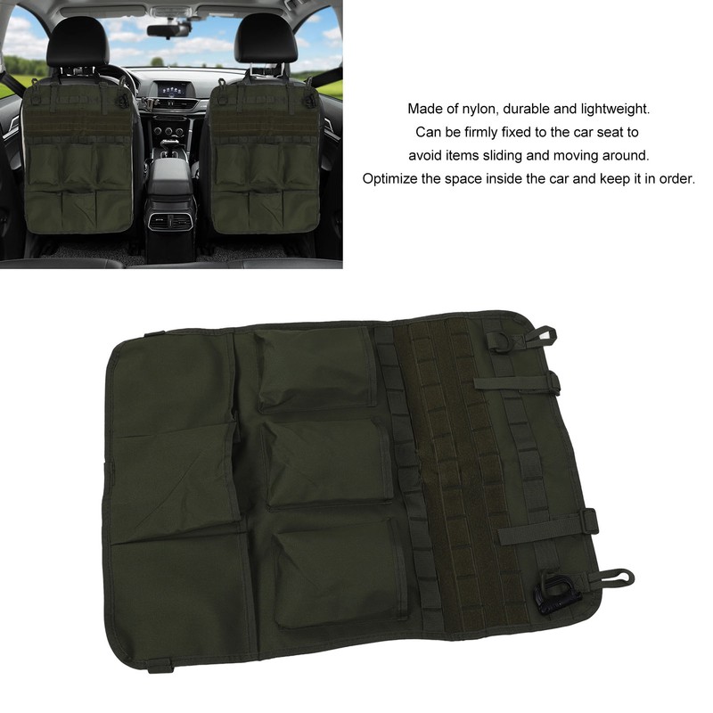 Car Back Seat Storage Bag Multifunctional Nylon Lightweight Optimizing Space