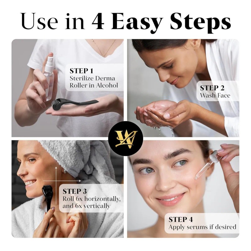 Derma Roller Para Piel, Cabello Y Barba - Rodillo De