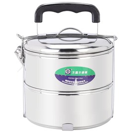 Sunicon 4 Layers Stackable Leak Proof Thermal Lunch Boxes, Thick Stainless Steel Lunch Box Food Container, for Office Work Home Picnic (2 Tier)