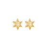 Elli Women's Stud Earrings Star Astro Vintage with Synthetic Opal