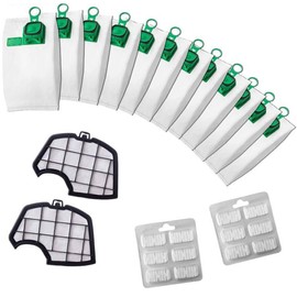 Awinker Pack of 12 replacement bags for Vorwerk Kobold VK 140 VK 150 (12 bags VK140 150).