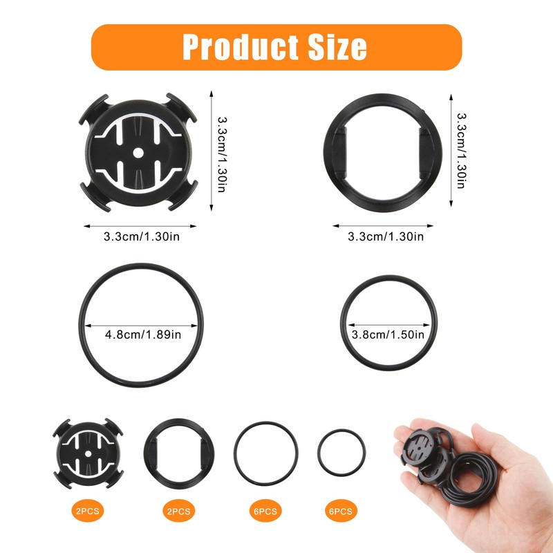 Quarter-turn Bike Mount Compatible with GPS Computers –Secure Handlebar Stem