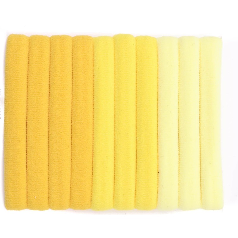 Mytoptrendz® 10 pcs Soft Jersey Endless Hair Elastics Bobbles Bands