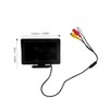 GANAZONO 1set Backup Camera Monitor for Vehicles Dual Input Rear
