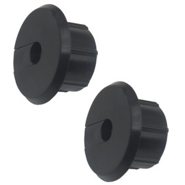 OZXNO 2pcs Cable Routing Kit Wall Grommets for Cables Plastic Network Cable Grommets Wall Bushing Grommet for 1 Inch Wall Hole and Furniture Wire Hole (Black)