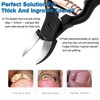 FERYES Precision Toenail Clippers for Thick or Ingrown Toenails -