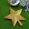 LUOEM Christmas Tree Topper Star Tree Decoration Glitter (Golden)