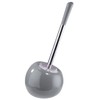 SANWOOD 6402457 Coppa Ceramic Toilet Brush Set, Grey, 16 x