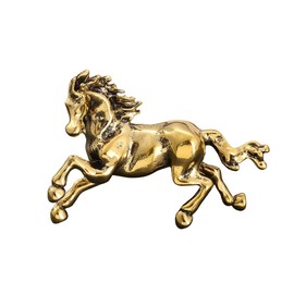 Vintage Horse Brooch Lapel Pin for Women Men Antique Animal Brooches Pins Sweater Dress Suit Backpack Accessories Fashion Jewelry for Father Friends Decor (Gold)