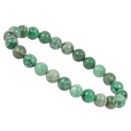 Eledoro Genuine Gemstone Beads Charkra Bracelet PowerBead Stretch Bead Bracelet 8 mm, gemstone, Green