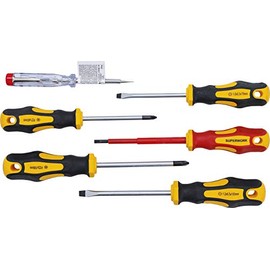 BGS Diy 35816 | VDE Electrician/Screwdriver Set | Slotted / Phillips | 6 Pieces