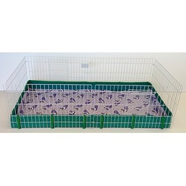 Washable Fleece Cage Liner, Pad, Bedding for Midwest Guinea Habitat - Replaces Shavings (Royal Pig/Purple)