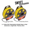 Blackspure Nylon Rope Bundle - 2 x Yellow 20m Polypropylene