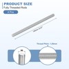 sourcing map 4Pcs M8-1.25x140mm Fully Threaded Rods, Threaded Rods Bar