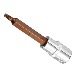 CoCud Torx Bit Socket, 1/2" Drive x T27 S2 Steel CR-V Torx Star Socket Impact Bit Screwdriver Sockets Adapter - (Applications: for Fastening Screws), 1-Pieces