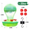 ReeYee Hummingbird Feeders for Outdoors, 20oz Plastic Humming Bird Feeder