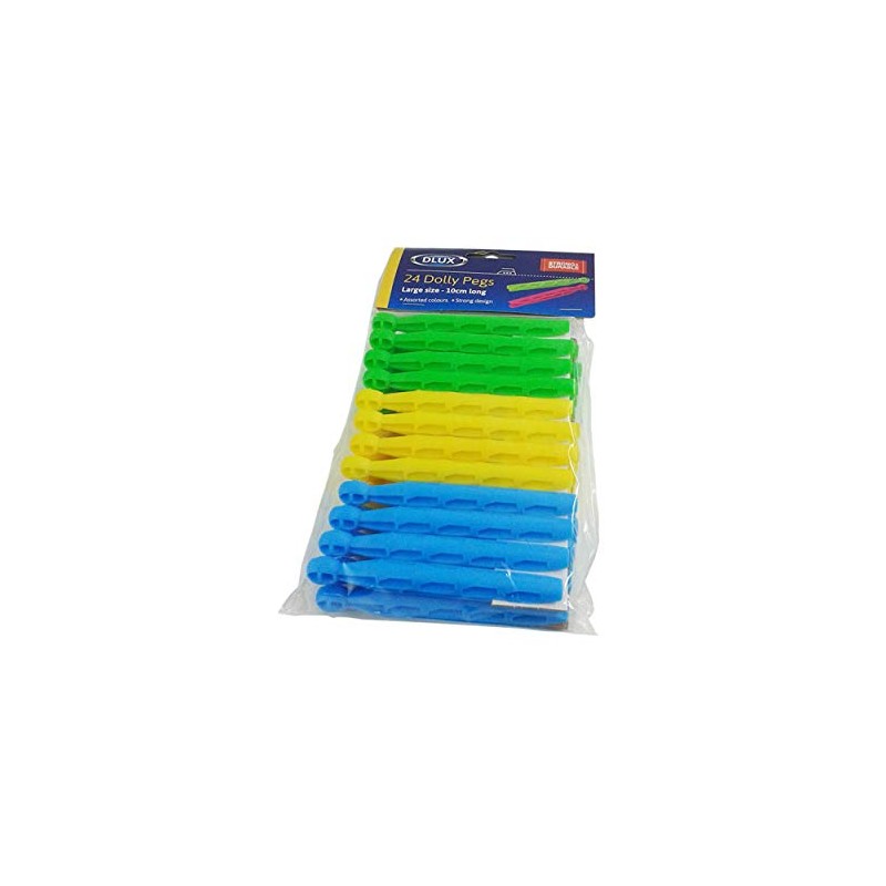 QUALITY PLASTIC CLOTHES DOLLY PEGS - CLOTHS CLIPS WASHING DRYING