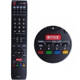 GB118WJSA Remote Control Compatible with Sharp LCD TV's GA890WJSA, GB004WJSA, GA935WJSA, GB105WJSA, GB005WJSA, GB172WJSA