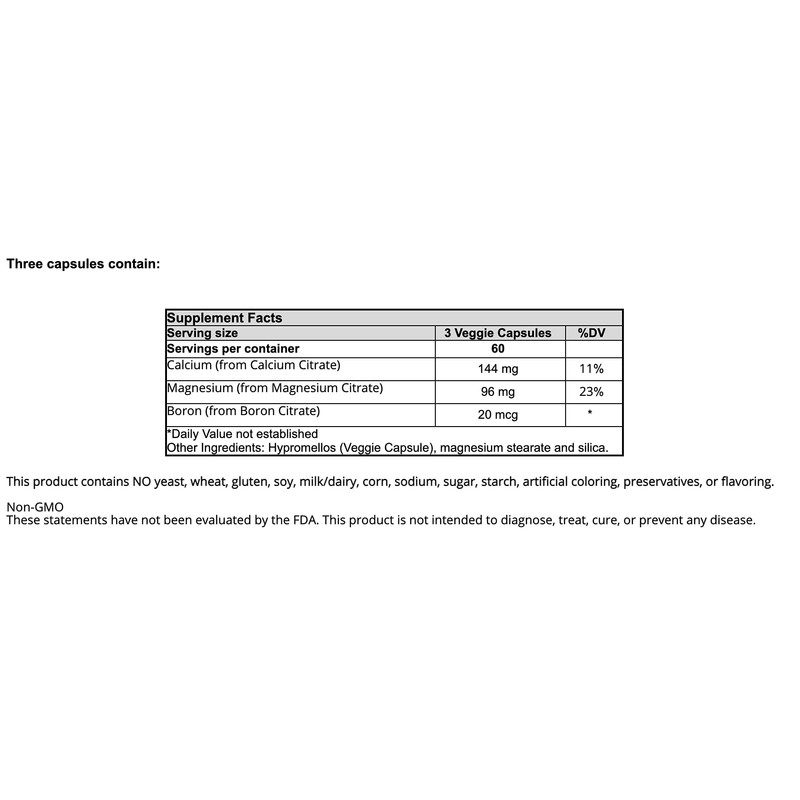 New Beginnings Nutritionals CalciumMagnesium Citrate (180 Caps)