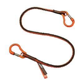 Ergodyne Squids 3110F(x) Shock Absorbing Tool Lanyard with Dual Aluminum Carabiners, 10 Pounds