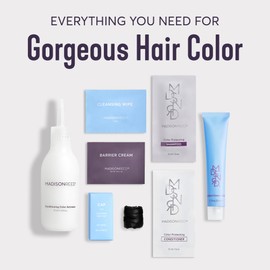 Madison Reed Madison Reed Radiant Hair Color Kit, Darkest Ash Brown for 100% Gray Coverage, Ammonia-Free, 4NA Messina Brown, Permanent Hair Dye, Pack of 2