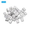 PATIKIL 5/64" / 2 mm Aluminum Crimping Loop Sleeves, 35Pcs