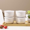 Mosuji 10 oz Set of 4 Oven-Safe Porcelain Ramekins with