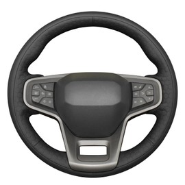 MEWANT Hand Stitch Car Steering Wheel Wrap Cover for Ford Bronco 2022 2023 2024 Steering Wheel Protector Steering Wheel Accessories