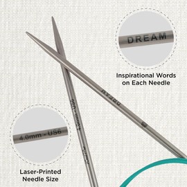 KnitPro Mindful 4.00mm 40cm English Teal 4mm Circular Knitting Needle 36059