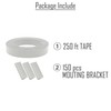 XKMT- White View Blocking Privacy Tape Weave w/bracket For Chain