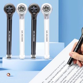 STATIONERY ISLAND STATIONERY ISLAND Korrekturroller 4er Pack, Mini Korrekturmaus, Korrekturband 6m x 5mm, Kleberoller Maus Roller Schulsachen Correction Tapes, Für Schüler, Büro, Klebemaus, Fotokleber Fotoalbum