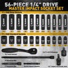 ELEAD 1/4" Drive Impact Socket Set, 56-Piece Standard SAE (5/32