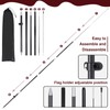 Buryeah 2 Sets Liquor Feather Flag Pole Kit, 7 ft