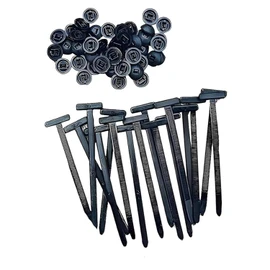 Roczential Nylon Universal Cable Tie Buckle, 100 PCS Pin and Button Zip Ties Self Locking, Bumper Retainer Clips Car Plastic Rivets Fasteners for Car Daily Repair (100pcs)